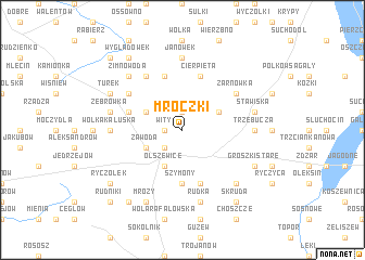 map of Mroczki