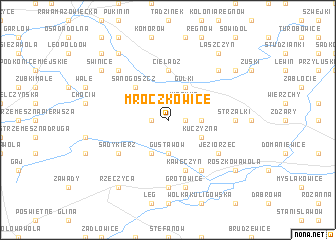 map of Mroczkowice