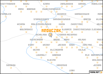 map of Mrówczak