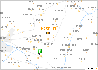 map of Mrševci