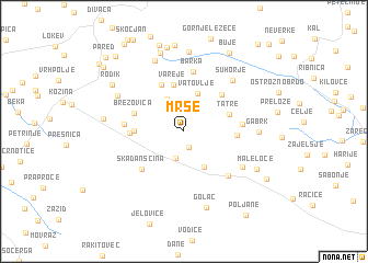 map of Mrše