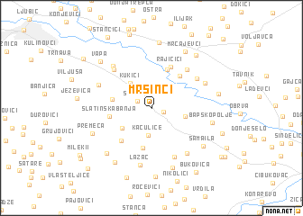 map of Mršinci