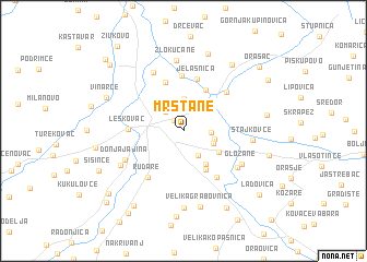 map of Mrštane