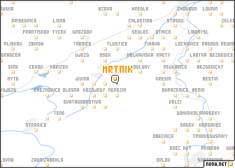 map of Mrtník