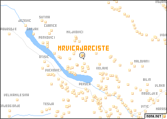 map of Mrvića Jarčište