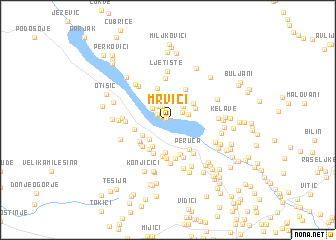 map of Mrvići