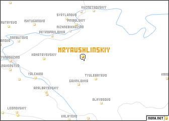 map of Mryaushlinskiy