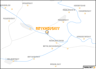 map of Mrykhovskiy