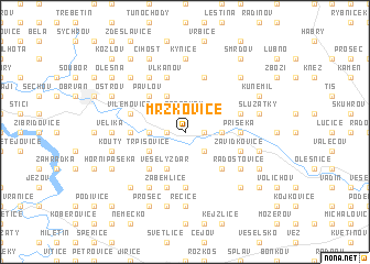 map of Mrzkovice