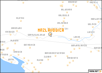 map of Mrzla Vodica