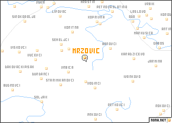 map of Mrzović
