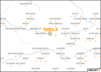 map of Msadla