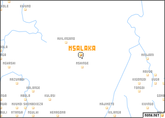 map of Msalaka