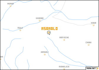 map of Msamalo