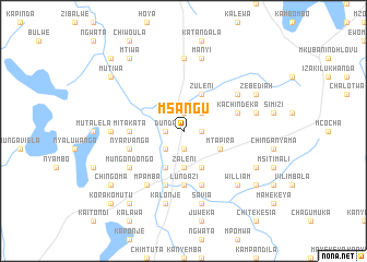 map of Msangu