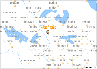 map of Msangwa