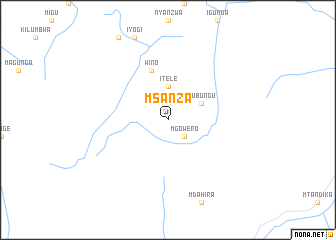 map of Msanza