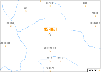 map of Msanzi