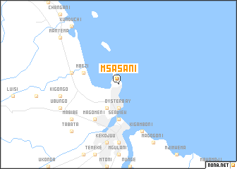 map of Msasani