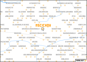 map of Mścichów