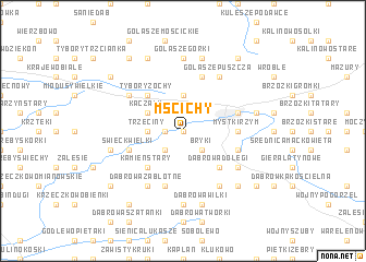 map of Mścichy