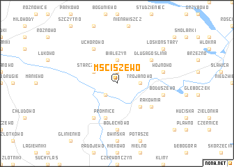 map of Mściszewo