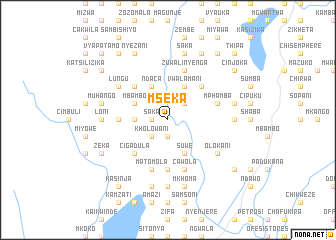 map of Mseka