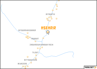 map of Msemrir