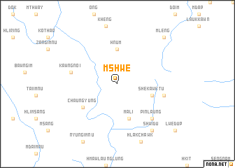 map of Mshwe