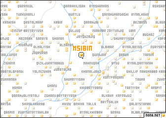 map of Mşībīn