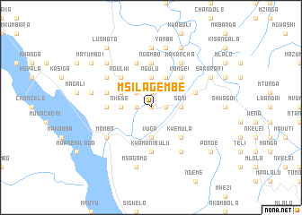 map of Msilagembe