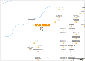 map of Msilanga