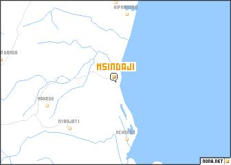 map of Msindaji