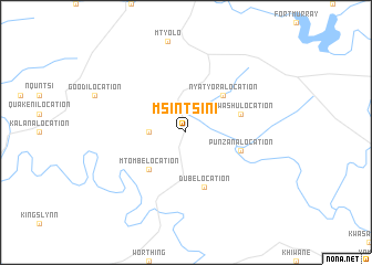 map of Msintsini