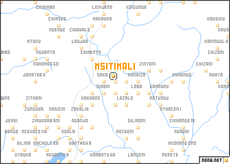map of Msitimali