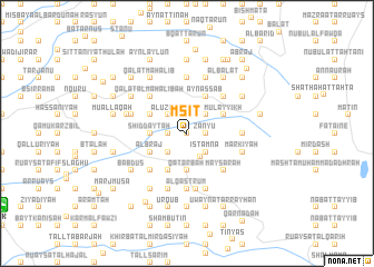 map of Msīt