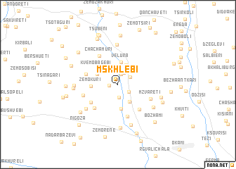 map of Mskhlebi