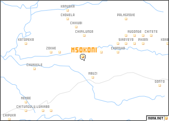 map of Msokoni