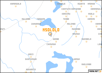 map of Msololo