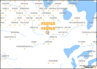 map of Msonga