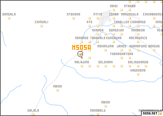 map of Msosa