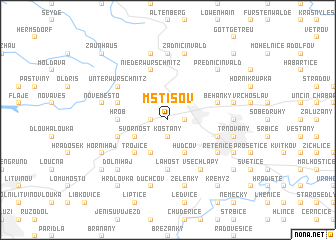 map of Mstišov