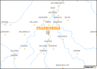 map of Msumbi Mbawe