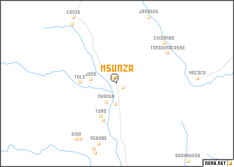 map of Mʼsunza