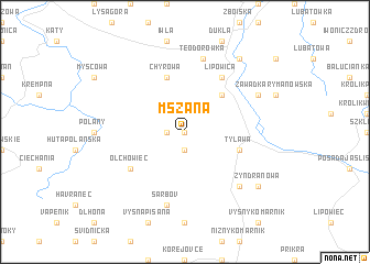 map of Mszana