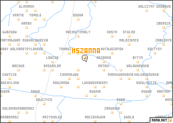 map of Mszanna