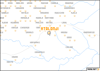 map of Mtalonji