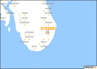 map of Mtegani