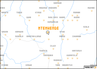 map of Mtemwende