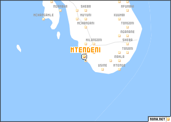 map of Mtendeni